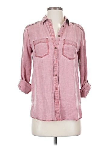 Express 3/4 Sleeve Button-Down Shirt (view 1)
