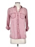 Express 100% Lyocell Pink 3/4 Sleeve Button-Down Shirt Size XS - photo 1