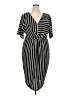City Chic Stripes Black Casual Dress Size 18 Plus (M) - photo 1