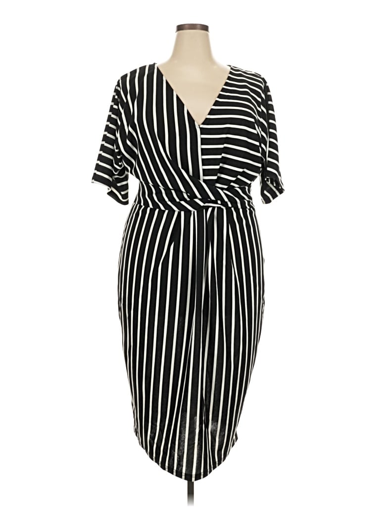 Pre-owned City Chic Casual Dress In Black