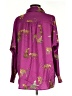 Jodifl 100% Polyester Animal Print Purple Long Sleeve Blouse Size S - photo 2