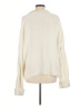 Pink Lily 100% Polyester Solid Ivory Turtleneck Sweater Size M - photo 2