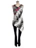 Joseph Ribkoff 100% Rayon Graphic White Black Jumpsuit Size 10 - photo 2
