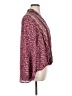 Xhilaration 100% Polyester Burgundy Kimono Size XL - photo 4