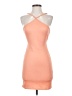 Blāshe Solid Orange Cocktail Dress Size S - photo 1