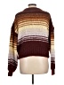 Zara Color Block Burgundy Pullover Sweater Size L - photo 2
