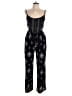Lily Rose 100% Rayon Paisley Black Jumpsuit Size L - photo 1