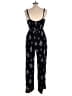 Lily Rose 100% Rayon Paisley Black Jumpsuit Size L - photo 2