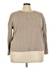 Jules & Leopold Metallic Tan Pullover Sweater Size 3X - photo 1