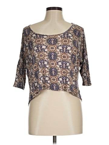 H.I.P. Happening in the Present 3/4 Sleeve Blouse (view 1)