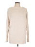 Olivia Grey Tan Turtleneck Sweater Size L - photo 1