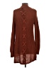 Pinque 100% Acrylic Brown Cardigan Size S - photo 2