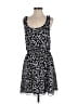 BCBGeneration 100% Polyester Print Black Casual Dress Size M - photo 1