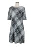 R&K Argyle Gray Casual Dress Size M - photo 1