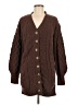 Derek Heart 100% Polyester Brown Cardigan Size M - photo 1