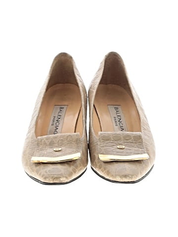 Balenciaga Vintage Leather Embossed Flats (view 2)