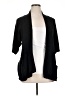 AB Studio 100% Acrylic Black Cardigan Size XL (estimated) - photo 1