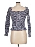 Zara Tweed Blue Pullover Sweater Size L - photo 2