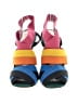 Prada Color Block Black Green Mulitcolor Sandal Heel Size EU 38 - photo 2