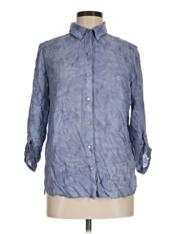 Jones New York Signature 3/4 Sleeve Button-Down Shirt (view 1)