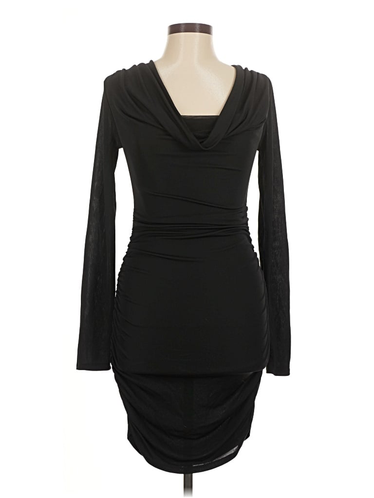 Pre-owned Zara Cocktail Dress In Black