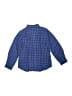Bonpoint Checkered-gingham Blue Long Sleeve Button-Down Shirt Size 6 - photo 2