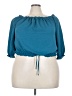 Lane Bryant 100% Polyester Teal 3/4 Sleeve Blouse Size 18 - 20 Plus - photo 1