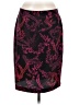 Express 100% Polyester Print Burgundy Formal Skirt Size 9 - 10 - photo 1
