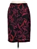 Express 100% Polyester Print Burgundy Formal Skirt Size 9 - 10 - photo 2