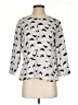 Banana Republic 100% Polyester Print Gray 3/4 Sleeve Blouse Size XS - photo 1