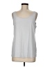 Chico's Silver Sleeveless T-Shirt Size Med (1) - photo 1
