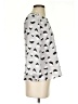 Banana Republic 100% Polyester Print Gray 3/4 Sleeve Blouse Size XS - photo 4