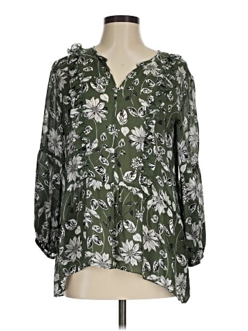Shoshanna 3/4 Sleeve Silk Top (view 1)
