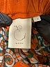 E by Eloise 100% Cotton Print Orange Casual Pants Size S - photo 7