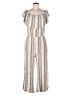 Tribal 100% Rayon Stripes Silver Jumpsuit Size M - photo 1