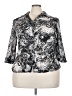 Covington 100% Polyester Silver 3/4 Sleeve Blouse Size 18 - photo 1