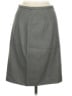 Philippe Adec Paris 100% Cupro Solid Gray Formal Skirt Size 8 - photo 1