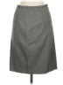 Philippe Adec Paris 100% Cupro Solid Gray Formal Skirt Size 8 - photo 2