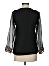 Assorted Brands Black 3/4 Sleeve Blouse Size L (estimated) - photo 2