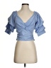 Do & Be 100% Polyester Blue Short Sleeve Blouse Size S - photo 1