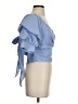 Do & Be 100% Polyester Blue Short Sleeve Blouse Size S - photo 4