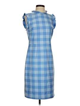 slim fit dress slacks J. Marie Joyce Ruffle Strap Midi Dress in Hunter Green Gingham Large main image 0