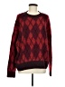 Zara Argyle Red Burgundy Pullover Sweater Size M - photo 1