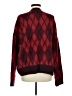 Zara Argyle Red Burgundy Pullover Sweater Size M - photo 2