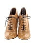 Bally 100% Polyester Solid Tan Yellow Ankle Boots Size 8 - photo 2