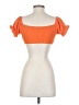 Shein Orange Short Sleeve Top Size 4 - photo 2