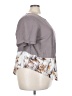 Shein Curve Gray Short Sleeve Blouse Size 2X - photo 4