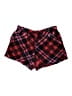Maurices 100% Polyester Plaid Red Shorts Size L - photo 1