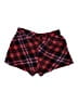 Maurices 100% Polyester Plaid Red Shorts Size L - photo 2