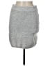 Gianni Bini Solid Gray Casual Skirt Size M - photo 1